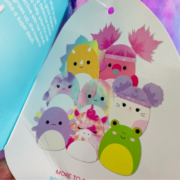 SOLD Squishmallow Hallie The Narwhal 12” Pink & Blue Tie Dye 2021 Retired NWT - Picture 9 of 10